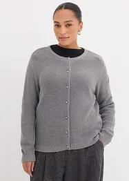 Cardigan av yllemix med dekorativa knappar, bonprix