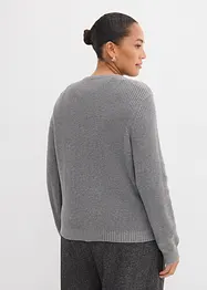 Cardigan av yllemix med dekorativa knappar, bonprix
