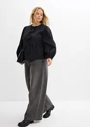 Blus med rosetter, bonprix