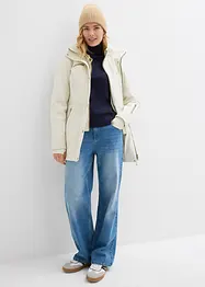 Stretchig lång softshelljacka, vattenavvisande, bonprix