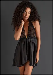 Negligé och stringtrosa (2 delar), bonprix