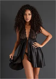 Negligé och stringtrosa (2 delar), bonprix