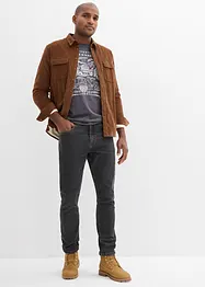 Classic Fit jeans med resår i sidan av midjan, Straight, bonprix