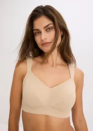 BH utan bygel med ekologisk bomull (2-pack), bonprix