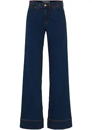 Comfort Stretch Wide Leg Jeans, Mid Waist, bonprix