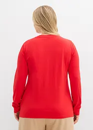 Långärmad topp med ren ekologisk bomull (2-pack), bonprix