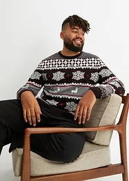 Mönstrad tröja i hållbart material, bonprix