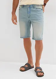 Stretchiga jeansshorts med förstärkt gren, normal passform, bonprix