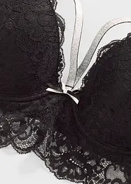 Formpressad BH med glittrande axelband, bonprix