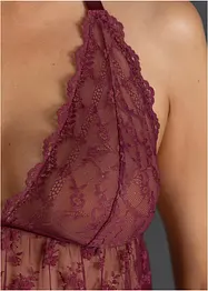 Halterneckklänning av spets, bonprix