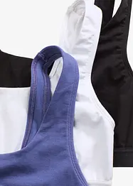 BH-topp med ekologisk bomull (3-pack), bonprix