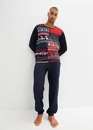 Långärmad pyjamas i ren bomull, bonprix
