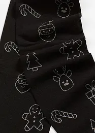 Strumpbyxa med glittrigt julmönster, bonprix
