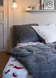 Dra på-lakan med tomteluvor, bonprix