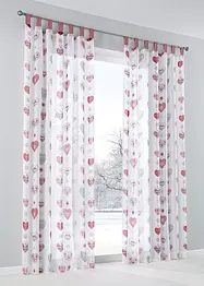 Gardin med hjärtmotiv (1-pack), bonprix