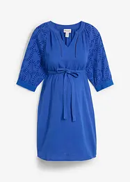 Mammaklänning i bomullsmuslin med hålbroderi, bonprix