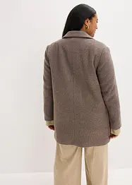 Kort kappa med yllelook, bonprix