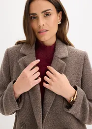 Kort kappa med yllelook, bonprix