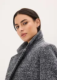 Kort kappa med yllelook, bonprix