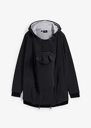 Mammafleecejacka med babyficka för graviditeten och efteråt, bonprix