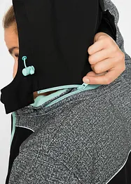 Vattenavvisande softshelljacka med reflekterande detaljer, bonprix