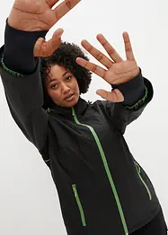 Vattentät funktionsjacka med reflexdetaljer, bonprix