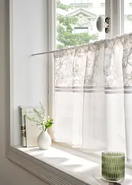 Cafégardin av ekologisk bomull med broderi, bonprix