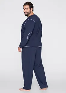 Långärmad pyjamas i ren ekologisk bomull, bonprix