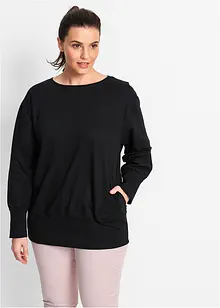 Oversize-sweatshirt med lång ärm, bonprix