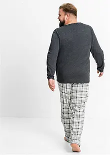Långärmad pyjamas i bomullsmix, bonprix