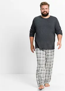 Långärmad pyjamas i bomullsmix, bonprix