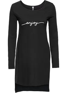 Longshirt med slitsar, bonprix