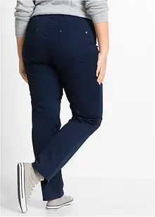 Jeans med medelhög ribbstickad midja, bonprix