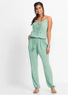 Jumpsuit i viskosmaterial med struktur, bonprix