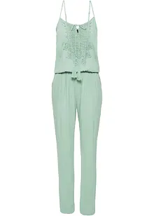 Jumpsuit med spets, bonprix