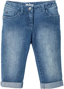Capri Jeans Mid Waist för barn, bonprix
