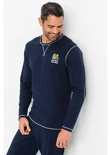 Långärmad pyjamas i ren ekologisk bomull, bonprix