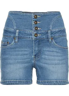 Jeansshorts med hög midja, bonprix