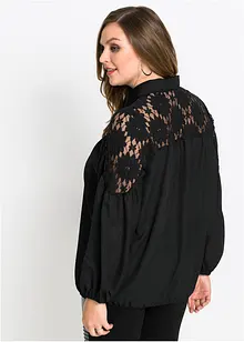 Blus med krage, bonprix