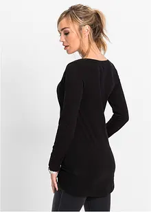 Långärmad lång topp, bonprix