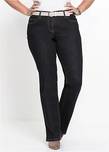 Stretchjeans i bootcutmodell med hög midja, bonprix