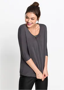 Oversizetopp i materialmix, bonprix