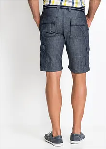 Cargobermudas i chambray, Loose Fit, bonprix