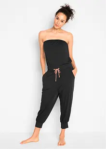 Bandåjumpsuit med viskos, bpc bonprix collection