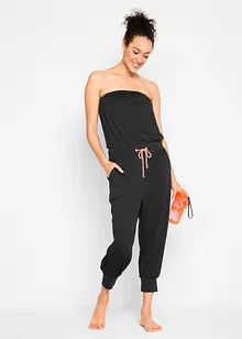 Bandåjumpsuit med viskos, bpc bonprix collection