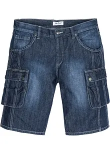 Jeansbermudas i cargomodell, normal passform, bonprix