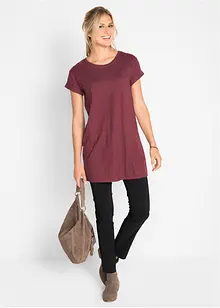 Boxy longshirt, kortärmad, bonprix