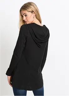 Longshirt med luva, bonprix