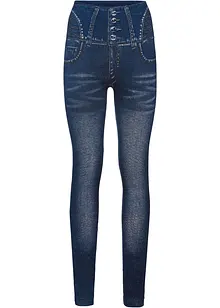 Sömlösa leggings med jeanslook och kraftigt formande effekt, bonprix