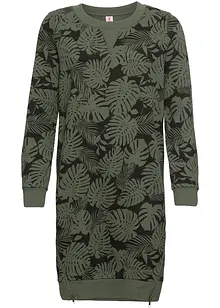 Mönstrad jerseyklänning, bonprix